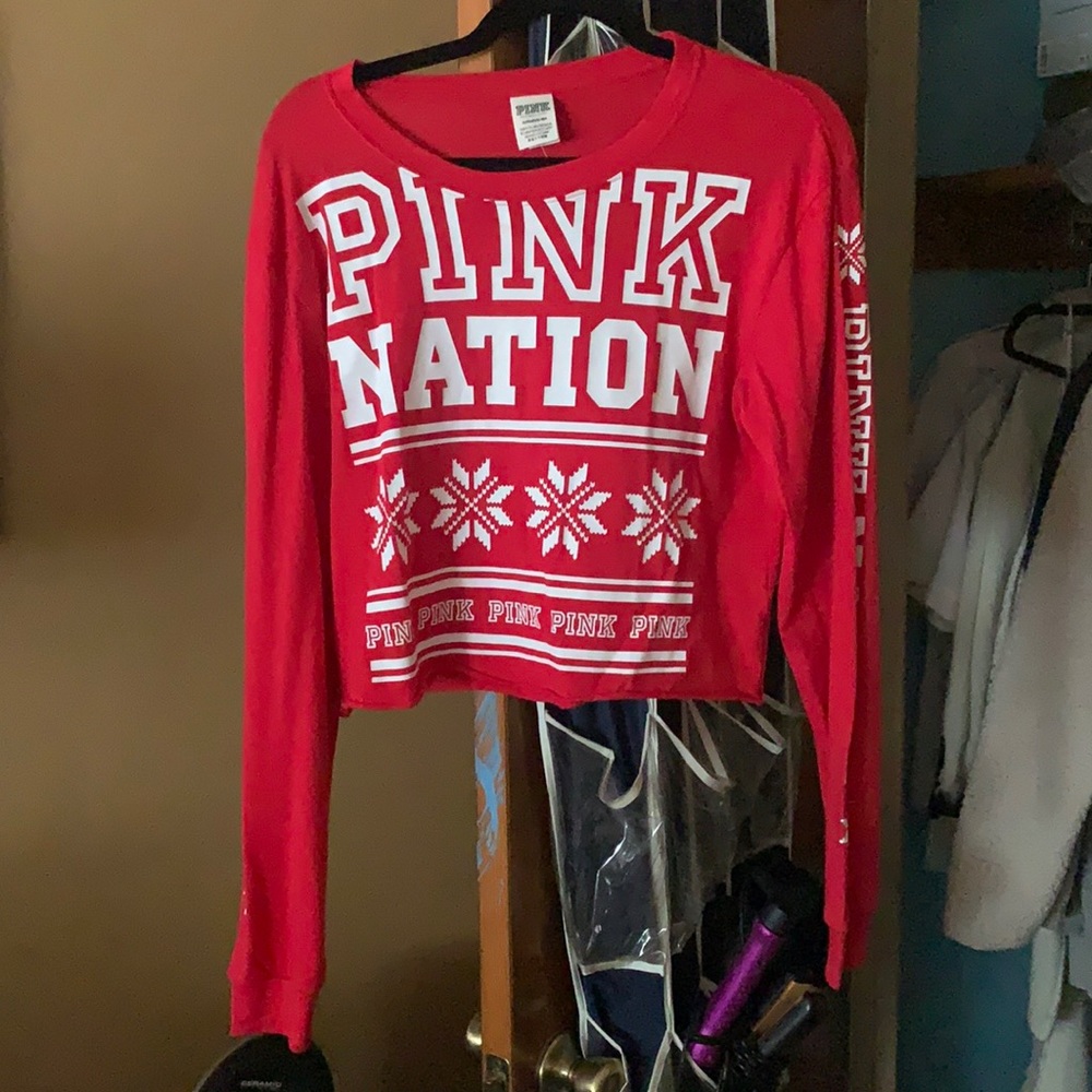 PINK Christmas Top